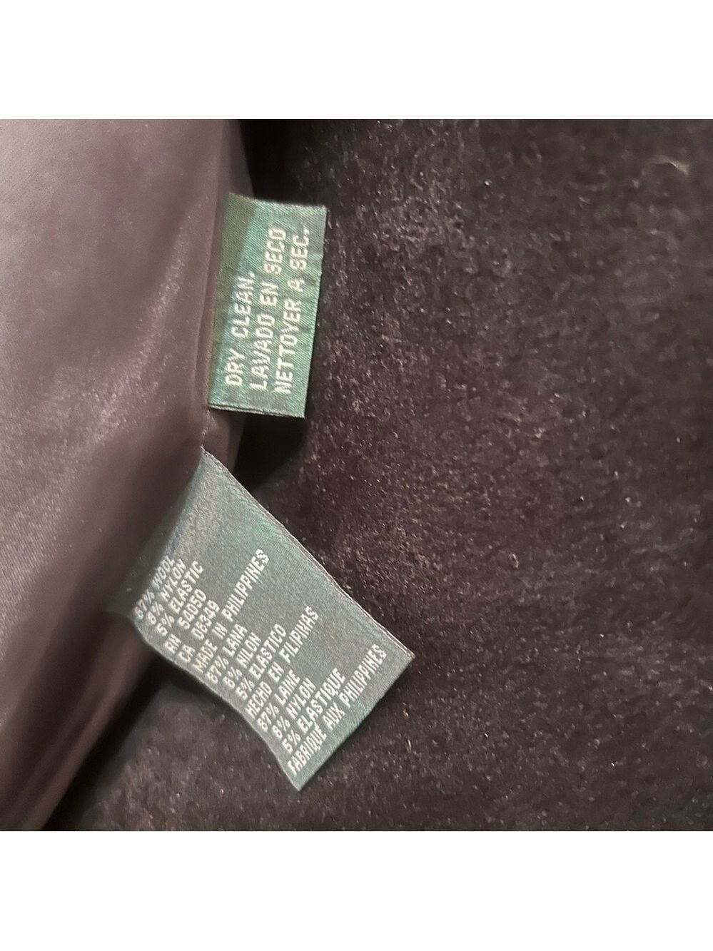 Lauren Ralph Lauren Women Wool Blazer 12 Gray Office Boxy 3 Button Work Career - Picture 6 of 8